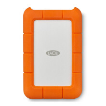 LaCie Rugged USB-C 4TB — shock‑resistant, USB‑C Portable External Hard Drive, 2.5‑inch, for Mac & Windows — Rescue Data Recovery included