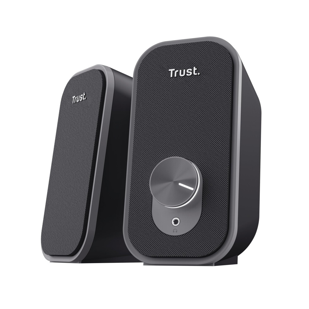 Trust Orada 2.0 Pc Speakers For Desktop, 12W (6W Rms), Compact Usb Speaker Set, Jack Aux 3.5Mm, Headphone Connection, Fabric Front, Stereo Computer S 5005931022706