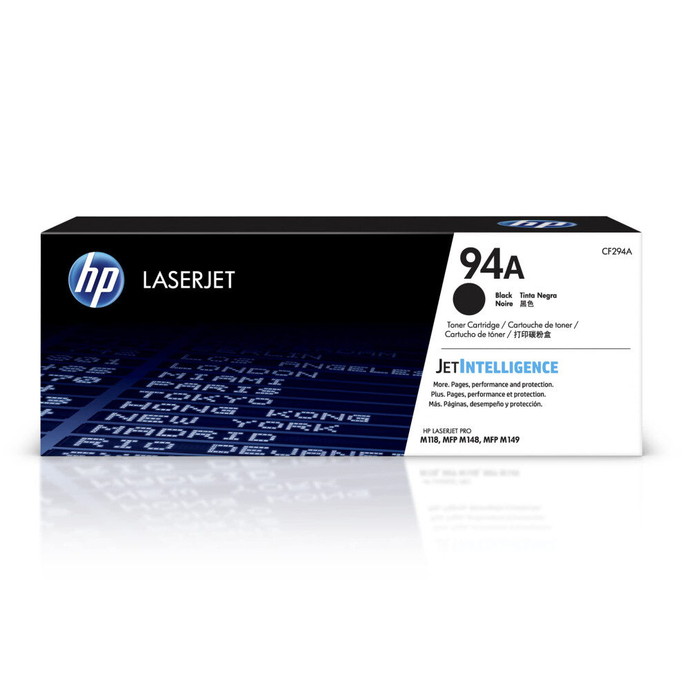 Hp Cf294a 94A Original Laserjet Toner Cartridge, Black, Single Pack