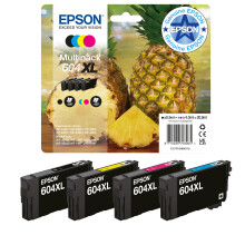 Epson 604XL Pine. Multipack 4 Colour Genuine Ink Cartridges | Black, Cyan, Magenta, Yellow | 1x 8.9ml, 3x 4ml | Brand-made for optimal results