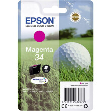 Epson Genuine Golf Ball DURABrite Single 34 Ink Cartridge - Magenta Cartridge - 1x 4.2ml - Brand manufactured for optimal results