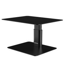 BoYata Monitor Stand Riser, Metallic Adjustable Height Desktop Stand Storage Organizer Compatible with Display, Computer, Laptop, TV, PC, Printer and