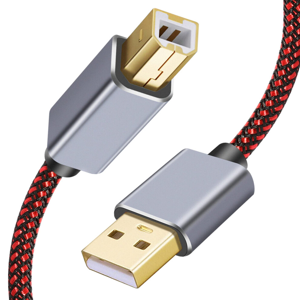 Usb Printer Cable 1.5M, Type A Male To B Male Scanner Cord High Speed Compatible With Hp, Canon, Dell, Lexmark, Xerox, Samsung Etc 9387025670571