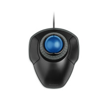Kensington Orbit Mouse - Wired Ergonomic TrackBall Mouse for PC, Mac and Windows with Scroll Ring, Ambidextrous Design and Optical Tracking - Blue