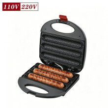 Sausage Grill Sausage Grill Cooker Machine Hot Dog Rollers Grill 3 Hot Dog Capacity Delicious Breakfast US Plug