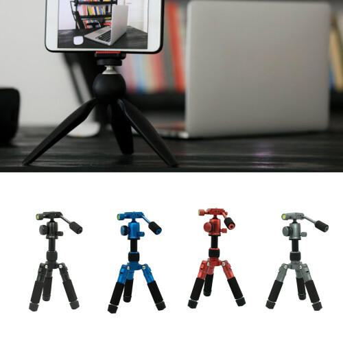Tabletop Mini Tripod 20Inch 360 Degree Rotation Head-Blue 1