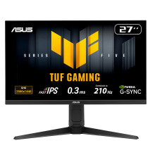 ASUS TUF Gaming Series 5 - VG27AQL5A Gaming Monitor – 27-inch, QHD(2560x1440), 210Hz(OC), Fast IPS, ELMB SYNC, 0.3ms GTG (min.), Stereo speaker, Dis