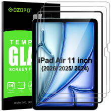 GOZOPO Screen Protector for iPad Air 11 Inch (M4/ M3/ M2, 2026/2025/ 2024, with Installation Frame HD Clear Tempered Glass Film - 2 Pack