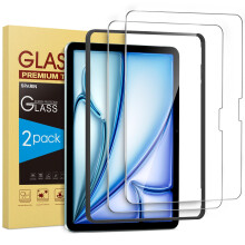 SPARIN Screen Protector for iPad Air 11-Inch M4/M3/M2 (2026/2025/2024), with Easy Installation Frame, 2 Pack Tempered Glass for iPad Air 8/7/6 Genera