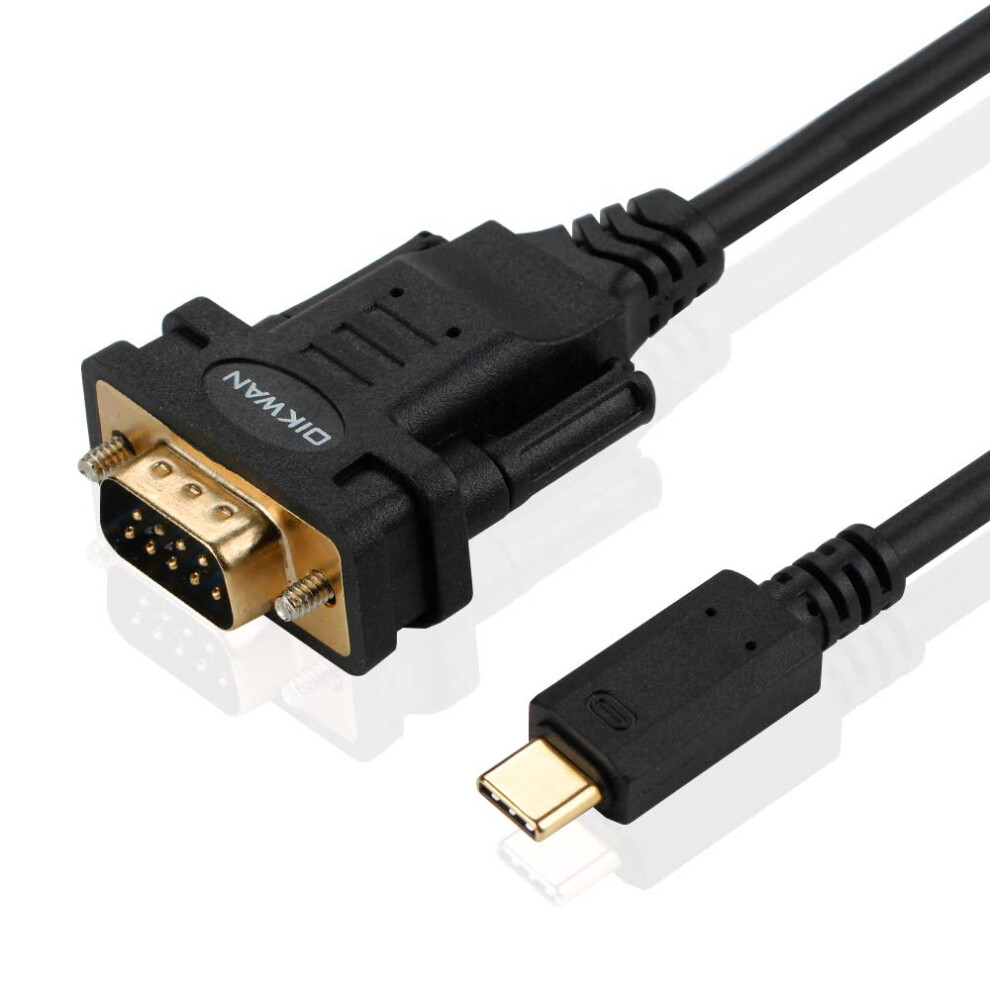 Oikwan Usb Type C To Rs232 Db9 Serial Port Adapter Cable, Ftdi Chipset, Supports Windows 11, 10, 8, 7 And Mac Linux 1156118729636