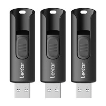 Lexar A30E 32GB 3 pack Flash Drive USB 3.2 Up to 100MB/s Read, USB Drive for Storage Expansion and Backup, Memory Stick for PC and Mac systems