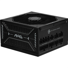 MSI MAG A1000GLS PCIE5 Power Supply Unit, 1000W, 80 PLUS Gold, ATX 3.1, PCIe 5.1 GPU Support, Native 12V-2x6, Dual-color 12V-2x6 connector, ATX PSU,