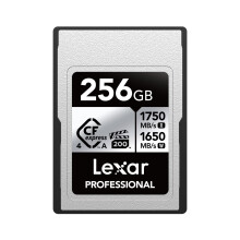 Lexar Professional Silver Series CFexpress 4.0 Type A Card 256GB, CFe Card up to 1750MB/s Read, VPG200, 8K Video CF Card, Memory Card Compatible with
