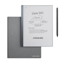 reMarkable 2 with Marker Plus and Grey Book Folio