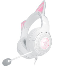 Razer Kraken Kitty V2 - Wired RGB Headset with Kitty Ears for gaming and streaming (325 g, TriForce 40 mm Drivers, HyperClear Cardioid Mic, Surround