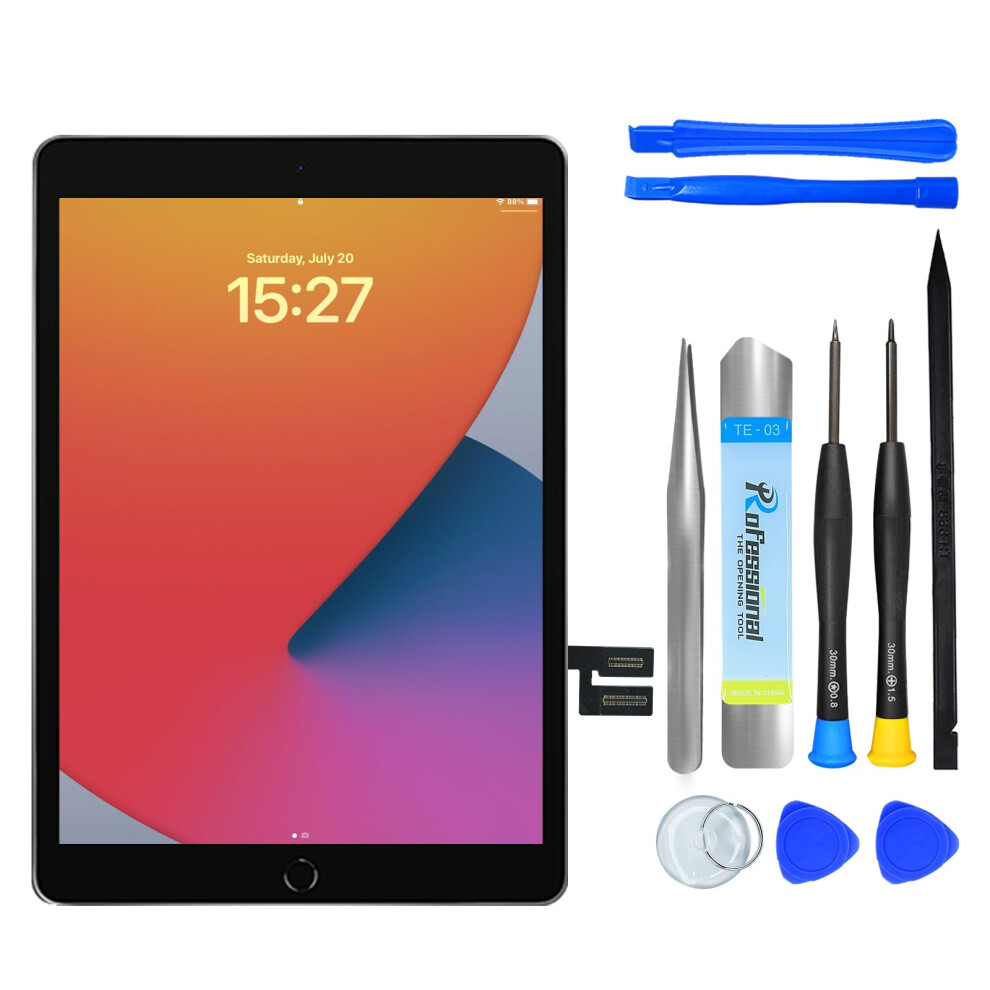 Nb+ For Ipad 7 7Th / 8 8Th Gen Screen Replacement Digitizer Touch Glass 10.2", For 7Th 8Th Generation A2197 A2198 A2200 A2270 A2428 A2429 A2430,No Ho 5792275037144
