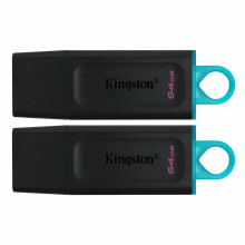 Kingston DataTraveler Exodia Flash Drive USB 3.2 Gen 1 with Protective Cap and Keyring in Multiple Colours - DTX/64GB-2P