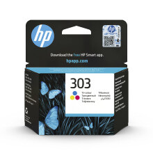 HP 303 Tri-Colour Ink (T6N01AE) – Works ENVY Photo 6200, 7100, 7200, 7800, 7900 series, 7230, 7234, 7930, 7934, ENVY Inspire 7200e, 7900e Series, Ta