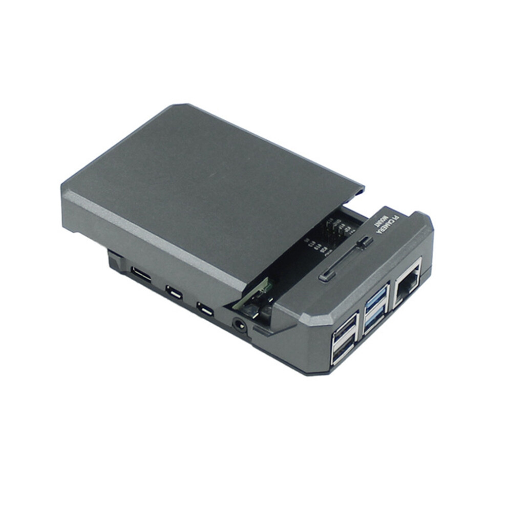 For Argon Neo Raspberry Pi 4B Heatsink Case Slim Aluminum Enclosure Supports Cooling Fan And Magnetic Top 4714113099603