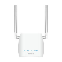 STRONG 4G LTE WLAN Router 300M(LTE up to 150Mbit/S, 2.4GHz WiFi @ 300Mbit/S, 802.11b/g/N, LAN Port, SIM Adapter) White