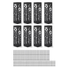 Corner Brackets for Wood Heavy-Duty Metal Corner Brackets for Raised Garden Bed Corner Brackets with Screws 8PCS