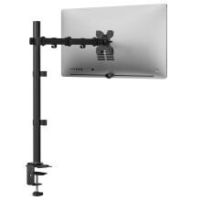 WALI Single Monitor Arm for Screen Up to 32 Inch, Extra Tall Articulating Monitor Mount, Desk Monitors Stand with Tilt Swivel Rotate, Holds Screen Up