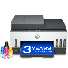 HP Smart Tank 7605 All in One Printer | Perfect for Home | Colour | Wireless, Ethernet | Print, Scan, Copy, Fax | Refillable, Includes up to 3 Years