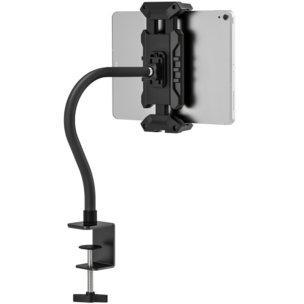 Juborui Tablet Holder Stand Desk, 360 Adjustable Gooseneck Tablet Holder, Ipad Desk Stand Tablet Arm Mount For Ipad Pro Air Mini 4.7" - 13.5" Tablet 8492296670067