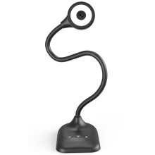 Kitchbai Visualiser, USB Document Camera for Teaching, PC Camera for Classroom with Auto Focus, MIC, LED Light, Image Invert, Fold, for Mac OS, Windo