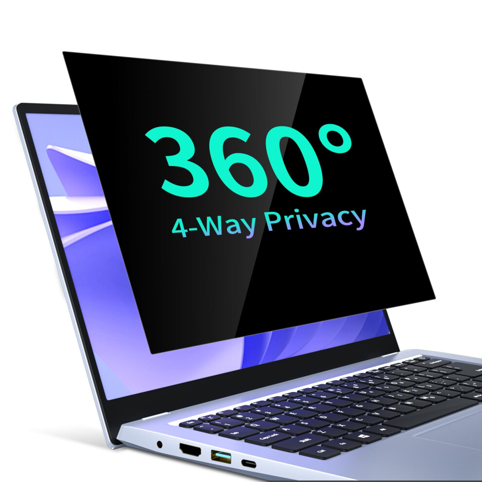 Stary 360 Laptop Privacy Screen 14 Inch,16:10 Aspect Ratio All Round Anti Spy Glare, Laptop Screen Privacy For Hp/Dell/Acer/Lenovo/Samsun Blue/Light 3352880962969