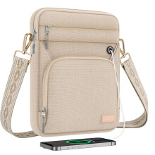 MoKo 9-11 Inch Tablet Sleeve Bag, Fits 11 inch iPad Air M3, iPad A16 2025, Pro 11 M4, iPad 10/9/8/7th, Tab S8/S9 11, Multifunctional Bag with Shoulde