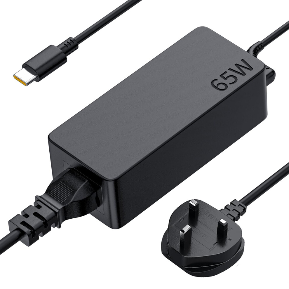 Photos - Power Tool Battery 65W USB C Charger for Thinkpad Laptop Power Adapter for Lenovo Thinkpad X1 T14 T15 T480 T480S T490 T580 T590 X13 X280 X380 E