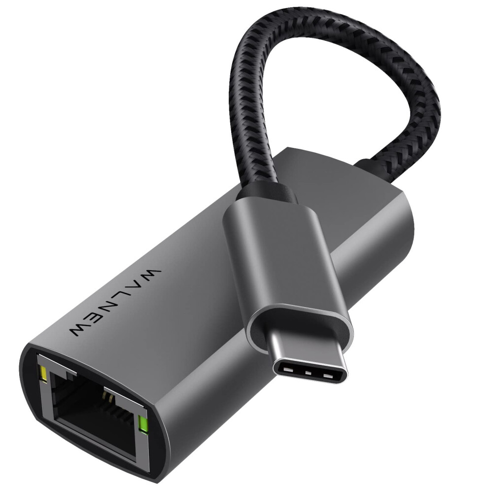 Usb C To Ethernet Adapter 2 Packs, Walnew Gigabit Cat Cable Converter To Type-C, Usbc Thunderbolt 3 Lan Network Adaptor For Mac,Macbook,Ipad Pro/Air, 3075085023913