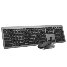 seenda Wireless Bluetooth Keyboard and Mouse Set, COE300 Ultra Slim Quiet Multi-Device Keyboard Mouse Combo Full Size UK QWERTY Layout for Windows Ma