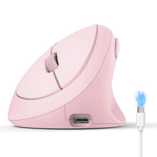 TECKNET Ergonomic Wireless Mouse, Vertical Bluetooth Mouse Rechargeable (Tri-Mode: BT5.0/BT3.0+2.4G), 4800DPI Slient Mouse with 6 Adjustable DPI, 6-B