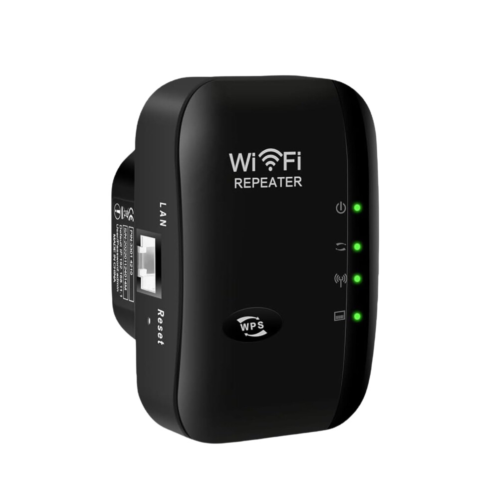 2026 Newest Wifi Extender Booster, Wifi Booster, Wifi Repeater With Ethernet Port, Covers Up To 3600 Sq.ft And 45 Devices, Quick Setup, Uk Plug (Blac 4719446458998