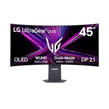 LG UltraGear OLED GX9 Gaming Monitor 45GX950A-B - 5K2K 45 Inch WOLED Curved, Dual-mode 165-330Hz, 0.03ms, 275-1300nits, FreeSync Premium Pro, HDR 400