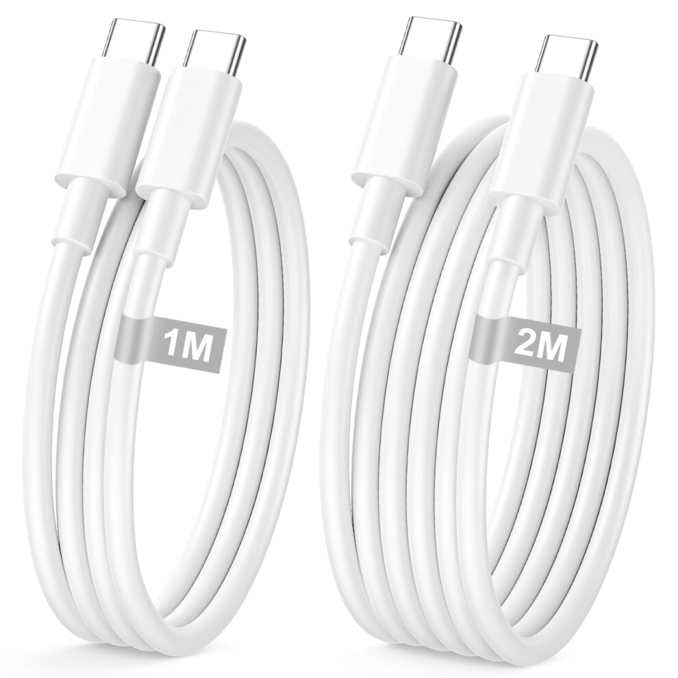 Usb C Charger Cable 1M+2M 2Pack, 60W Iphone 17 16 15 Charger Cable Usbc To Usbc Cable 2M Fast Charging Cable Type C Iphone Charger Cable Wire Lead Fo 5767425975102