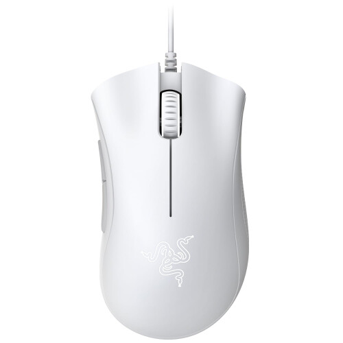 Razer Razer DeathAdder Essential (2021) - Wired Gaming Mouse (Optical Sensor, 6400 DPI, 5 Programmable Buttons, Ergonomic Form Factor) White