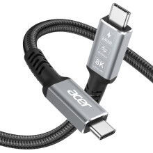 acer USB4 Cable 1m, 8K@60Hz HDR Display/40Gbps Data Cable/240W USB-C Charging Cable, USB C to USBC Cable for Thunderbolt 3/4, iPhone 15 16 17, MacBoo
