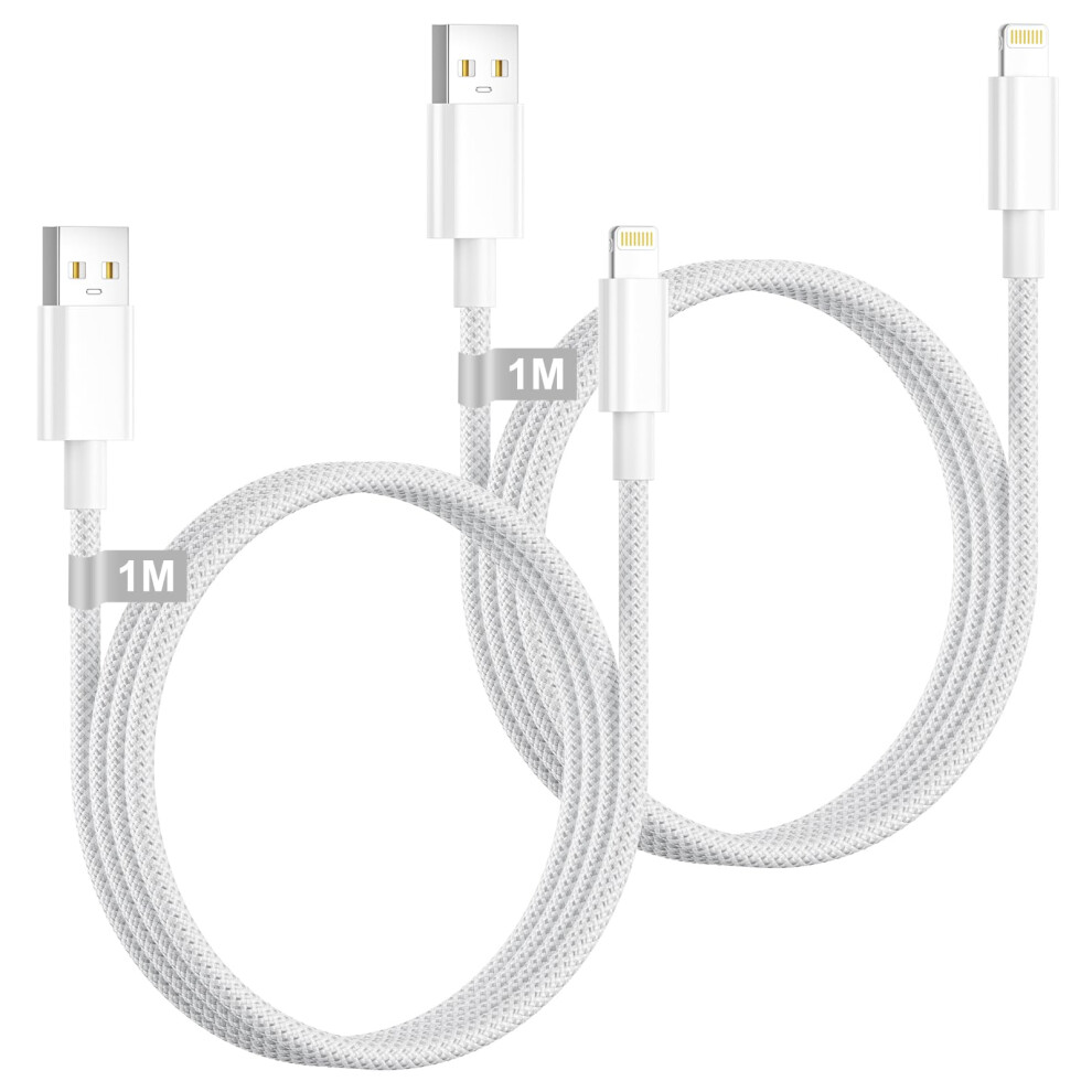 Iphone Charger Cable 1M 2Pack,[. Mfi Certified] Lightning Cable 1M Iphone Fast Charger Cable Usb To Lightning Cable Iphone Charging Cable Lead Wi 9093521548589