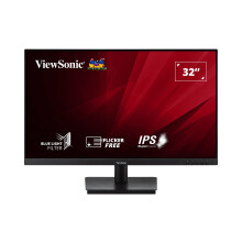 ViewSonic VA3209-MH Frameless 32 inch Monitor, Full HD 1080P, 4ms, IPS, 75Hz VRR, with HDMI, DisplayPort, Integrated Speakers, Flicker Free, Low Blue