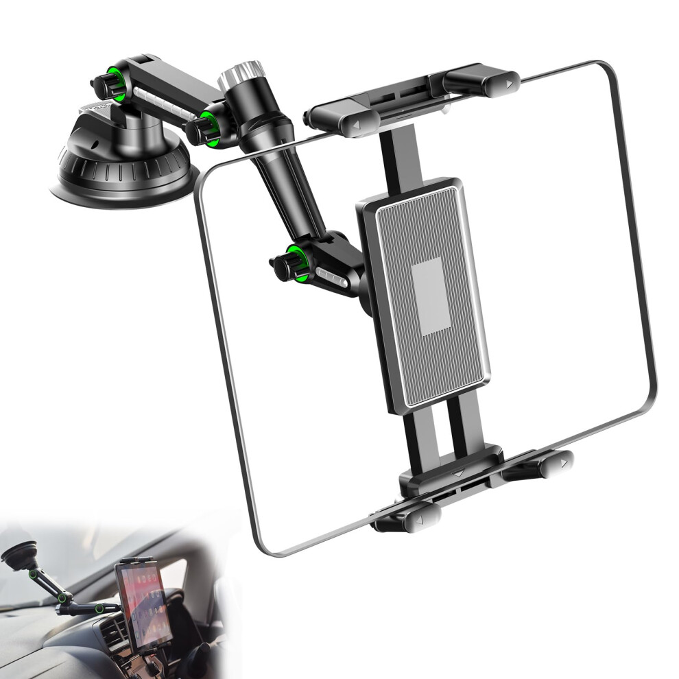 Noaya Car Tablet Holder - 360 Rotating Adjustable Tablet Holder For Cars, Tablet Car Holder For Dashboard Windshield, Tablet Cars Mount Suitable For 3155801713196