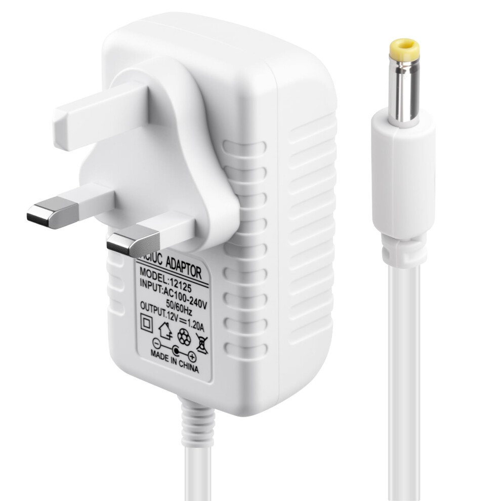 15W Power Supply Charger 12V 1.25A For Alexa Echo Dot 3Rd 4Th 5Th Gen 2M 4.0*1.7Mm Cable Adapter Replacement For Kids Edition Show 5 1St 2Nd Gen Echo 4290453753127