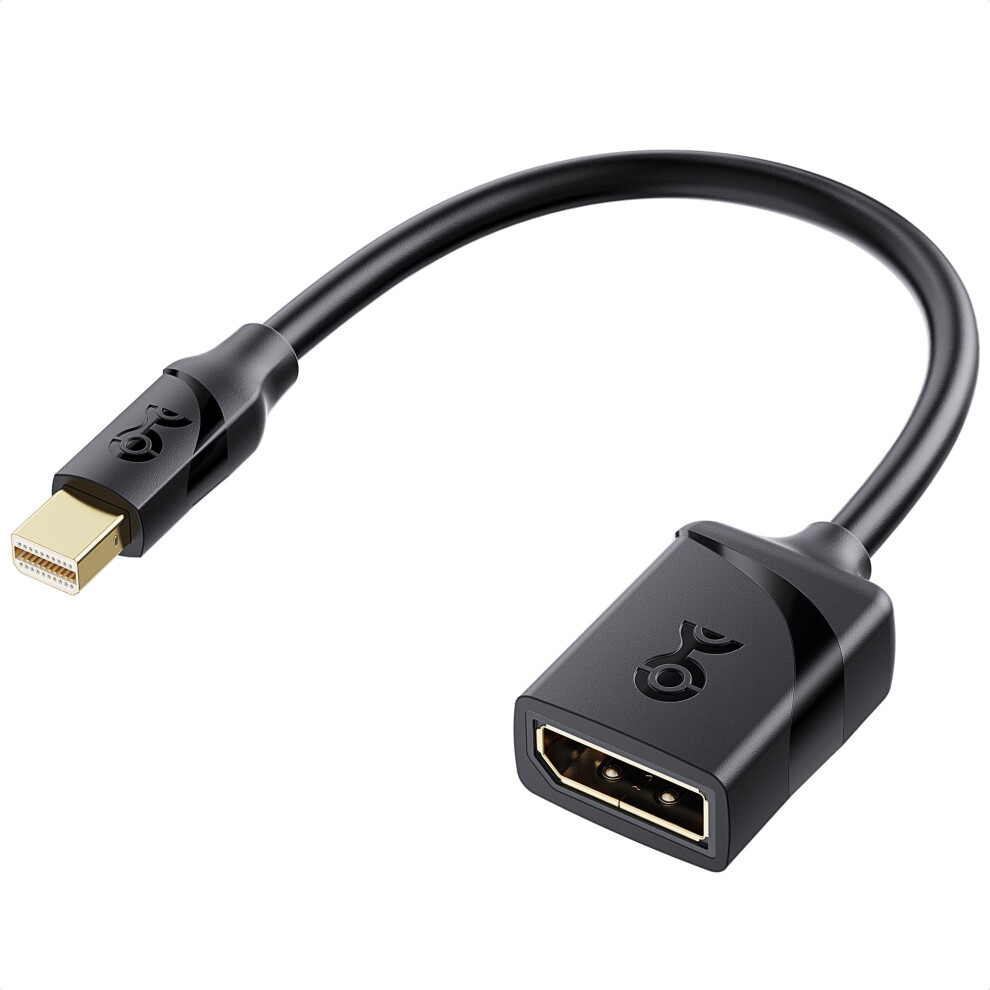 Cable Matters 32.4Gbps 8K Mini Displayport To Displayport 1.4 Adapter, 8K@60Hz / 4K@240Hz, Mini Dp To Dp 1.4 In Thunderbolt And Thunderbolt 2 Black 8284523000125
