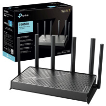TP-Link Archer BE400, BE6500 Dual-Band WiFi 7 Router, 6.5Gbps Lightning-Fast Speeds, 2.5Gbps Wired Connection, Easy Mesh Compatible WiFi Router, 8K S