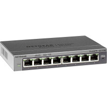 NETGEAR 8 Port Gigabit Switch (GS108E) | Managed Network Switch | Ethernet Splitter | Desktop or Wall Mount