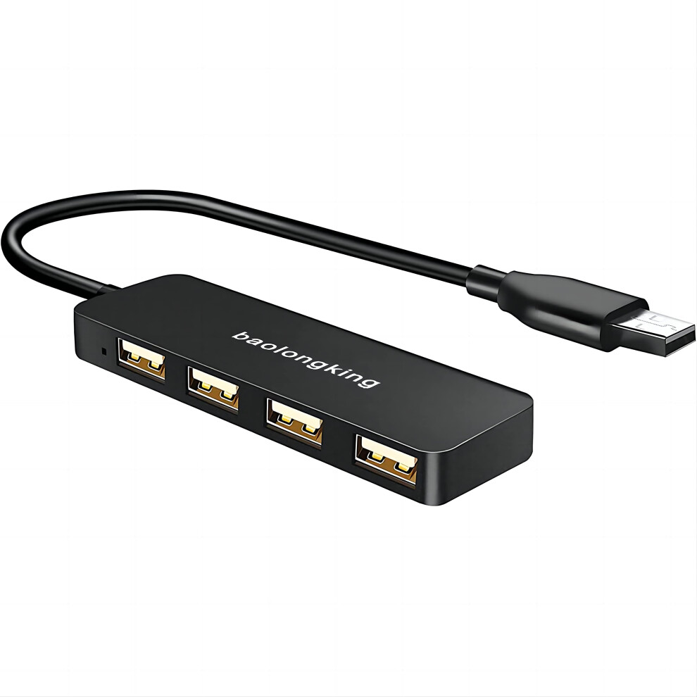 Usb Hub, 4-Port Usb Splitter Ultra Slim Multiport Usb Expander Port Adapter For Imac Pro, Macbook Air, Mac Mini/Pro, Surface Pro, Notebook Pc, Laptop 6270313878922