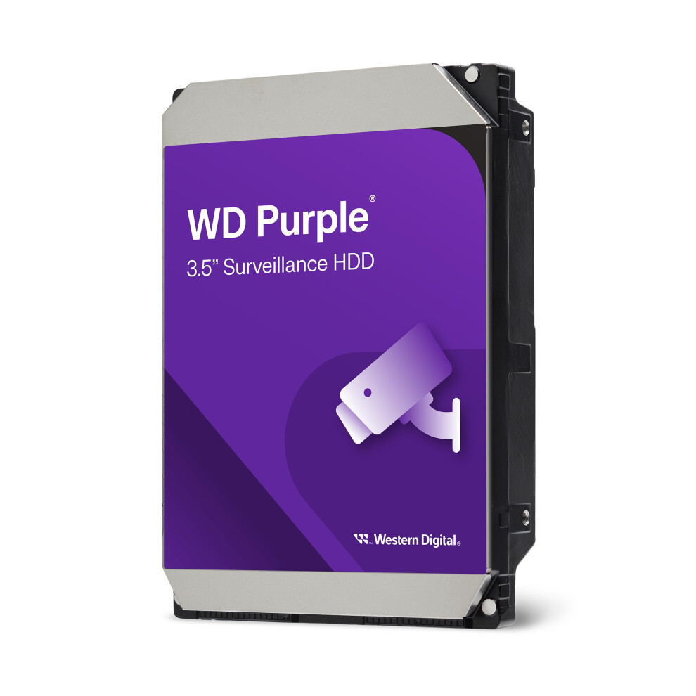 Wd 2Tb Surveillance 3.5" Internal Hard Drive, Allframe Technology, 180Bt/Yr, 64Mb Cache, 3 Year Warranty Purple 7423573000544