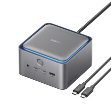 Anker Prime TB5 Docking Station, 14 Ports Thunderbolt 5 Docking Station with 140W Max Charging, 120Gbps Max Transfer, Ambient LED Lighting, Cooling S